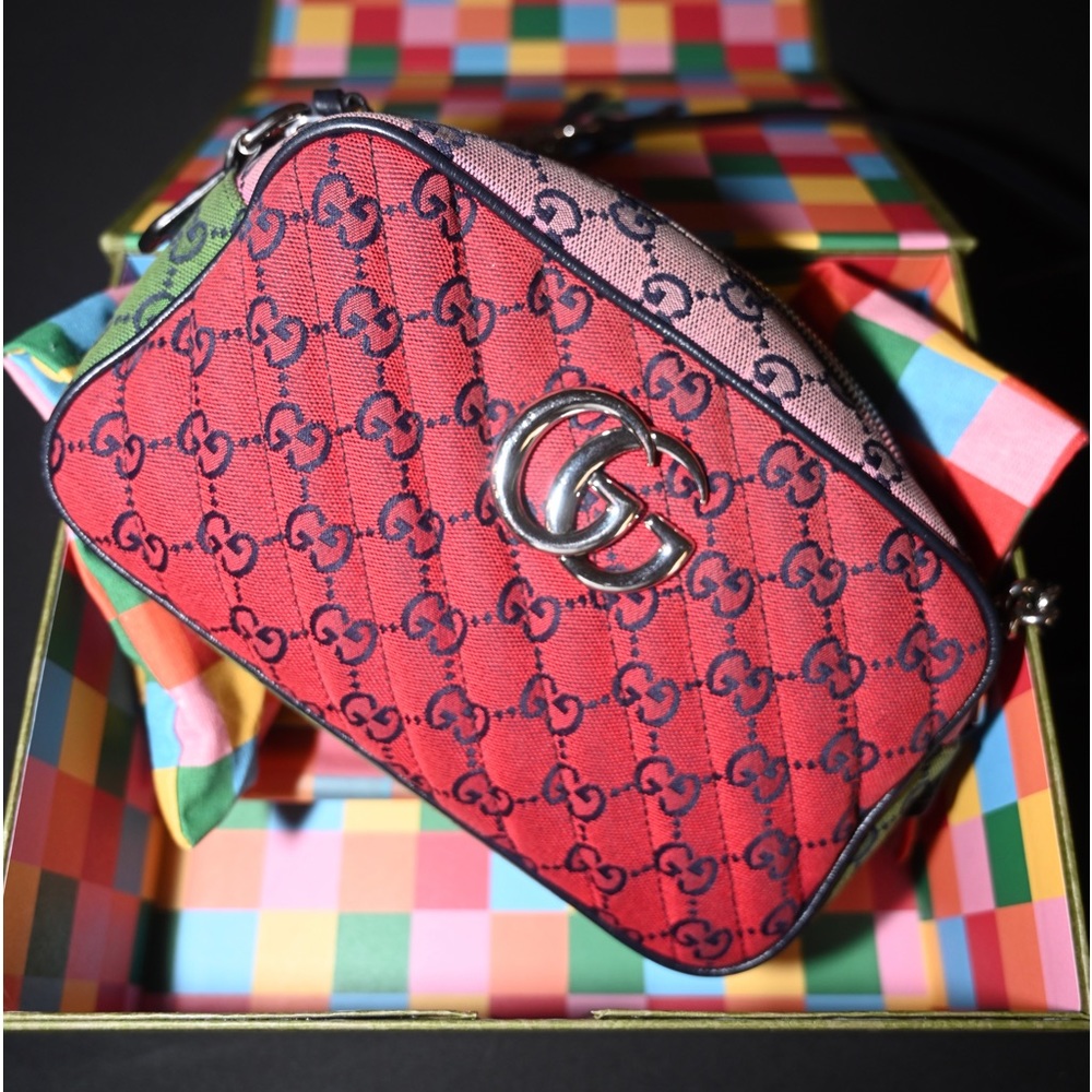 ‭GG Marmont Shoulder Bag Multicolor Diagonal Quilted ‬